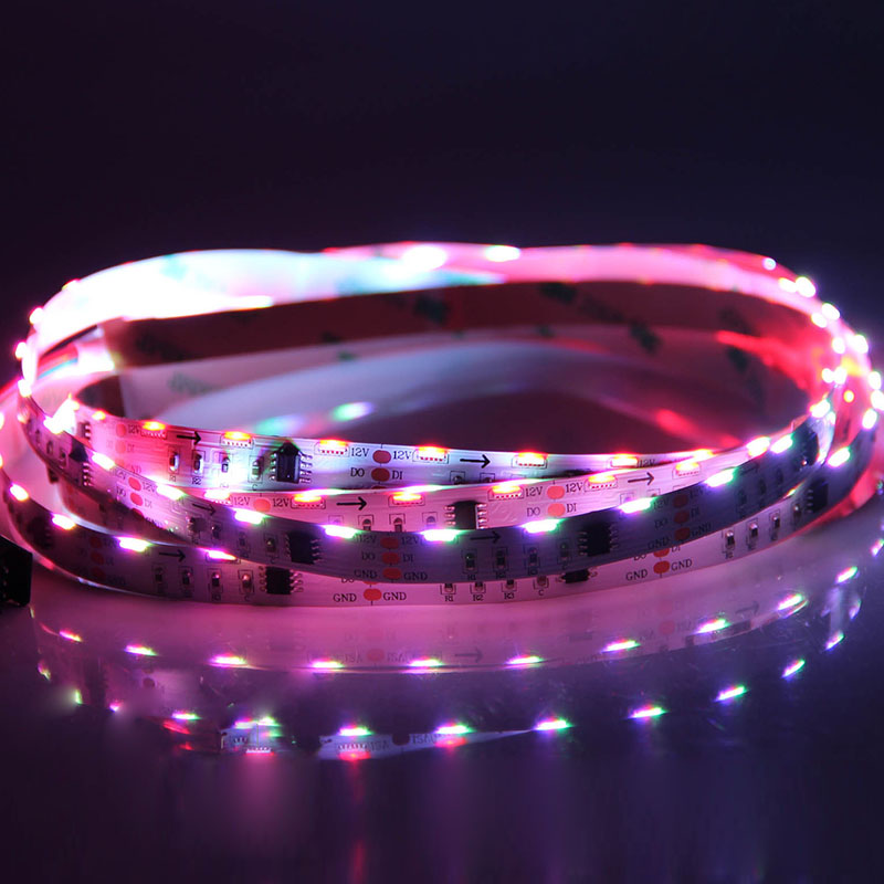 60 020SMDs/m Addressable Side Emitting LED Light Strips - 12VDC 60 020SMDs/m Addressable Side Emitting LED Light Strips - 12VDC